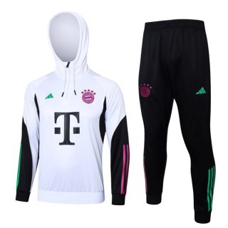 Sudadera Con Capucha Bayern Munich 2024 Blanco Sudadera Con Capucha Bayern Munich 2024 Blanco