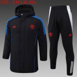 Abrigo Manchester United Conjunto Completo 2024/2025 Negro