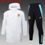 Abrigo Argentina Conjunto Completo 2024/2025 Blanco 2