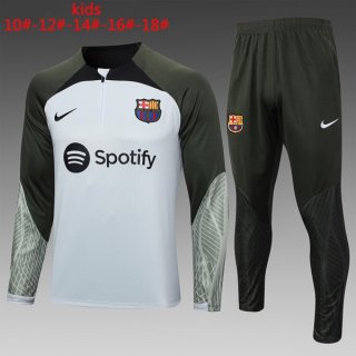 Ninos Sudadera De Training Barcelona 2024 Blanco Gris Ninos Sudadera De Training Barcelona 2024 Blanco Gris