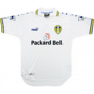 Primera Equipación Tailandia Camiseta Leeds United Retro 1999 2000 Blanco Primera Equipación Tailandia Camiseta Leeds United Retro 1999 2000 Blanco