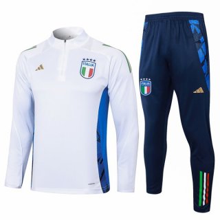 Sudadera De Training Italia 2024/2025 Blanco 3 Sudadera De Training Italia 2024/2025 Blanco 3