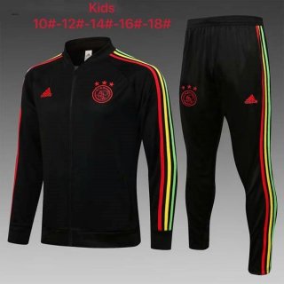 Niño Chandal Ajax 2022 Negro Rojo Niño Chandal Ajax 2022 Negro Rojo