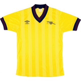 Segunda Equipación Tailandia Camiseta Arsenal Retro 1983 1984 Amarillo Segunda Equipación Tailandia Camiseta Arsenal Retro 1983 1984 Amarillo