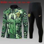 Ninos Sudadera De Training Brasil 2025/2026 Verde