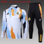 Ninos Sudadera De Training Real Madrid 2025/2026 Azul Blanco