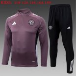 Ninos Sudadera De Training Manchester United 2025/2026 Purpura 5