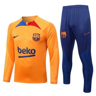 Sudadera De Training Barcelona 2023 Naranja Sudadera De Training Barcelona 2023 Naranja