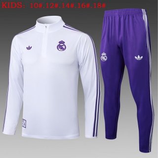 Ninos Sudadera De Training Real Madrid 2025/2026 Blanco 8 Ninos Sudadera De Training Real Madrid 2025/2026 Blanco 8