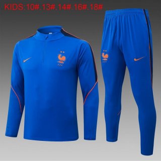 Ninos Sudadera De Training Francia 2026/2027 Azul 2