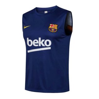 Camiseta Barcelona Sin Mangas 2022 Azul Negro Camiseta Barcelona Sin Mangas 2022 Azul Negro