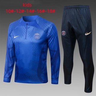 Niños Sudadera De Training PSG 2023 Azul 3 Niños Sudadera De Training PSG 2023 Azul 3