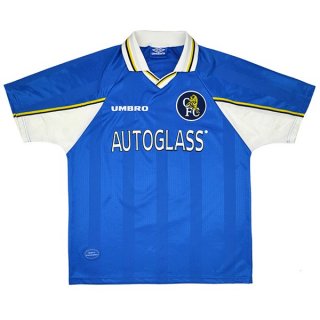 Primera Equipación Tailandia Camiseta Chelsea Retro 1997 1999 Azul Primera Equipación Tailandia Camiseta Chelsea Retro 1997 1999 Azul