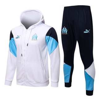 Chandal Con Capucha Marsella 2022 Azul Negro Chandal Con Capucha Marsella 2022 Azul Negro