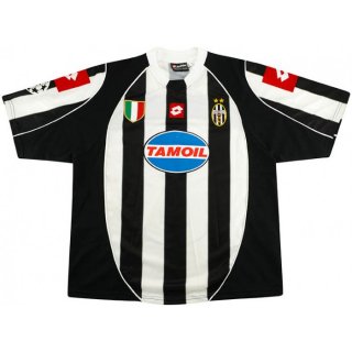 Primera Equipación Tailandia Camiseta Juventus Retro 2002 2003 Negro Blanco Primera Equipación Tailandia Camiseta Juventus Retro 2002 2003 Negro Blanco