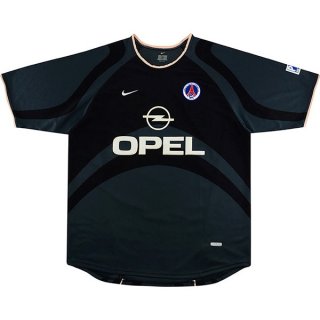 Tercera Equipación Tailandia Camiseta Paris Saint Germain Retro 2001 Negro Tercera Equipación Tailandia Camiseta Paris Saint Germain Retro 2001 Negro