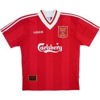 Primera Equipación Tailandia Camiseta Liverpool Retro 1995 1996 Rojo Primera Equipación Tailandia Camiseta Liverpool Retro 1995 1996 Rojo