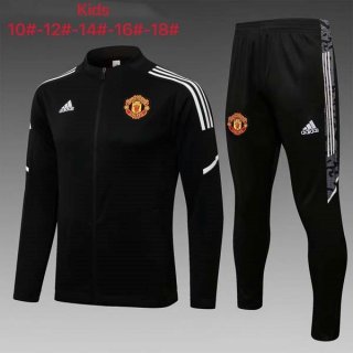 Niño Chandal Manchester United 2022 Negro Niño Chandal Manchester United 2022 Negro