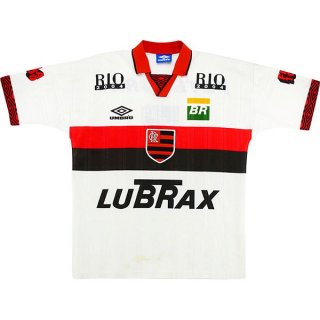 Segunda Equipación Tailandia Camiseta Flamengo Retro 1995 1996 Blanco Segunda Equipación Tailandia Camiseta Flamengo Retro 1995 1996 Blanco