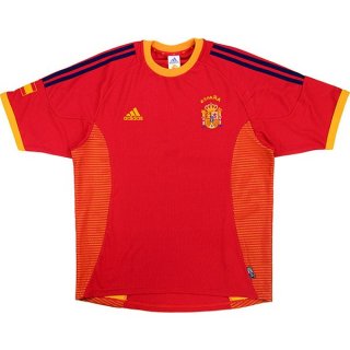 Primera Equipación Tailandia Camiseta España Retro 2002 2004 Rojo Primera Equipación Tailandia Camiseta España Retro 2002 2004 Rojo