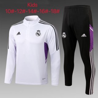 Niños Sudadera De Training Real Madrid 2023 Blanco Negro Niños Sudadera De Training Real Madrid 2023 Blanco Negro