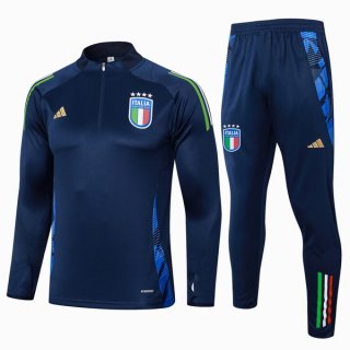 Sudadera De Training Italia 2024/2025 Azul 3 Sudadera De Training Italia 2024/2025 Azul 3