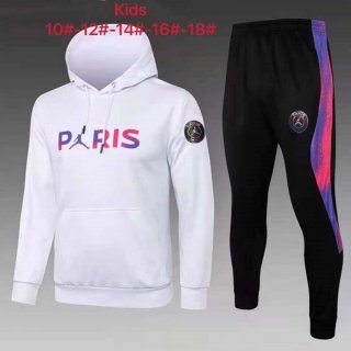 Niños Chandal Con Capucha Paris Saint Germain 2022 Blanco Rojo 1 Niños Chandal Con Capucha Paris Saint Germain 2022 Blanco Rojo 1