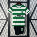 Camiseta Sporting Lisbon Primera Equipación Niño 2025/2026