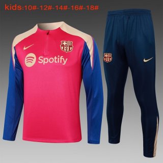 Niños Sudadera De Training Barcelona 2024/2025 Rojo Azul Niños Sudadera De Training Barcelona 2024/2025 Rojo Azul