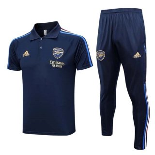 Polo Arsenal Conjunto Completo 2023/2024 Azul Polo Arsenal Conjunto Completo 2023/2024 Azul