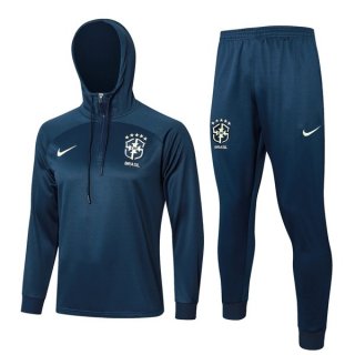 Chandal Con Capucha Brasil 2024/2025 Azul Chandal Con Capucha Brasil 2024/2025 Azul