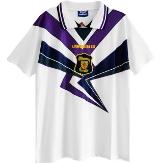 Segunda Equipación Tailandia Camiseta Escocia Retro 1994 1996 Blanco Segunda Equipación Tailandia Camiseta Escocia Retro 1994 1996 Blanco