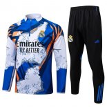 Sudadera De Training Real Madrid 2025/2026 Azul Blanco