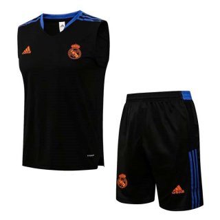 Camiseta Real Madrid Sin Mangas Conjunto Completo 2022 Negro 1 Camiseta Real Madrid Sin Mangas Conjunto Completo 2022 Negro 1