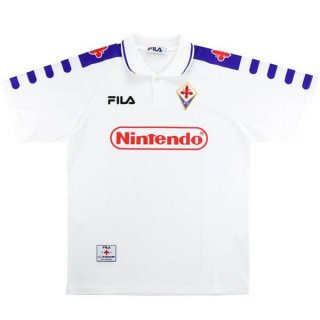 Segunda Equipación Tailandia Camiseta Fiorentina FILA Retro 1998 1999 Blanco Segunda Equipación Tailandia Camiseta Fiorentina FILA Retro 1998 1999 Blanco