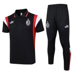 Polo AC Milan Conjunto Completo 2024 Negro Polo AC Milan Conjunto Completo 2024 Negro
