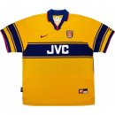 Segunda Equipación Tailandia Camiseta Arsenal Retro 1997 1999 Amarillo