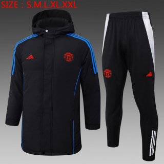 Abrigo Manchester United Conjunto Completo 2024/2025 Negro Abrigo Manchester United Conjunto Completo 2024/2025 Negro