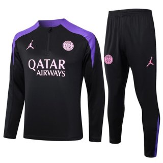 Sudadera De Training PSG 2024/2025 Negro Purpura 3 Sudadera De Training PSG 2024/2025 Negro Purpura 3