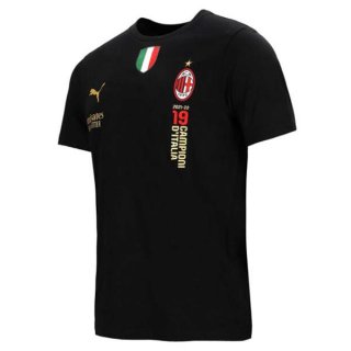 Camiseta AC Milan 19 Campion Italia 2022/2023 Negro Camiseta AC Milan 19 Campion Italia 2022/2023 Negro