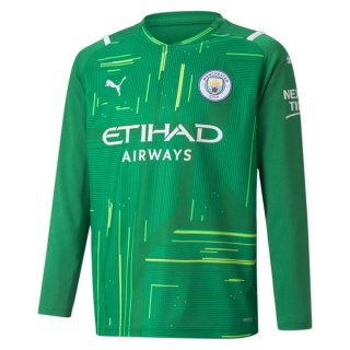 Tailandia Camiseta Manchester City Portero ML 2021/2022 Verde Tailandia Camiseta Manchester City Portero ML 2021/2022 Verde
