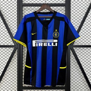 Tailandia Camiseta Inter Milan Primera Equipación Retro 2002 2003 Tailandia Camiseta Inter Milan Primera Equipación Retro 2002 2003