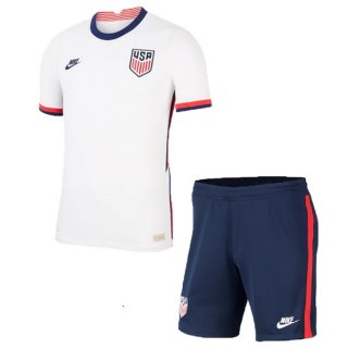 Primera Equipación Camiseta Estados Unidos Niño 2020 Blanco Primera Equipación Camiseta Estados Unidos Niño 2020 Blanco