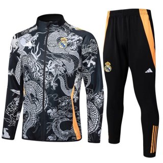 Chandal Real Madrid 2024/2025 Gris Negro 2 Chandal Real Madrid 2024/2025 Gris Negro 2