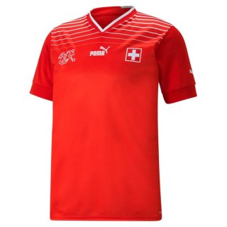 Tailandia Camiseta Suiza Primera Equipación 2022 Rojo Tailandia Camiseta Suiza Primera Equipación 2022 Rojo