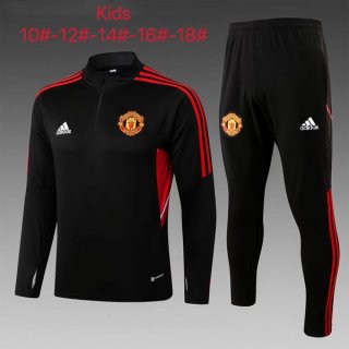 Niños Sudadera De Training Manchester United 2023 Negro Niños Sudadera De Training Manchester United 2023 Negro
