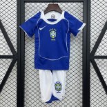 Camiseta Brasil Segunda Equipación Niño Retro 2004