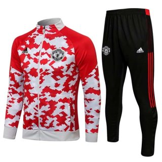 Chandal Manchester United 2022 Rojo Blanco 3 Chandal Manchester United 2022 Rojo Blanco 3