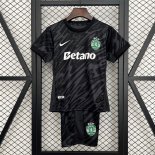 Camiseta Sporting Lisbon Goalkeeper Niño 2025/2026 Negro