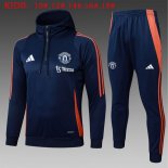 Ninos Sudadera Con Capucha Manchester United 2025/2026 Azul 5
